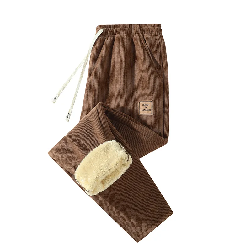 Corduroy Pant Warm - Pantaloni invernali caldi da uomo, in