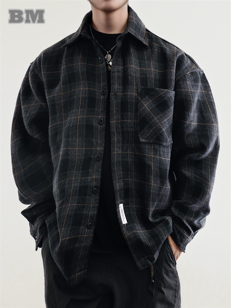 Flannel Shirt Lined - Camicie di flanella da uomo American