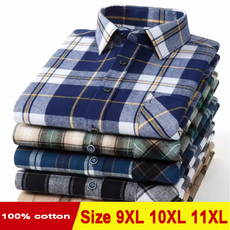 Taglia 11XL 10XL 9XL Camicie s - Flannel Shirt Lined recensione e prezzo