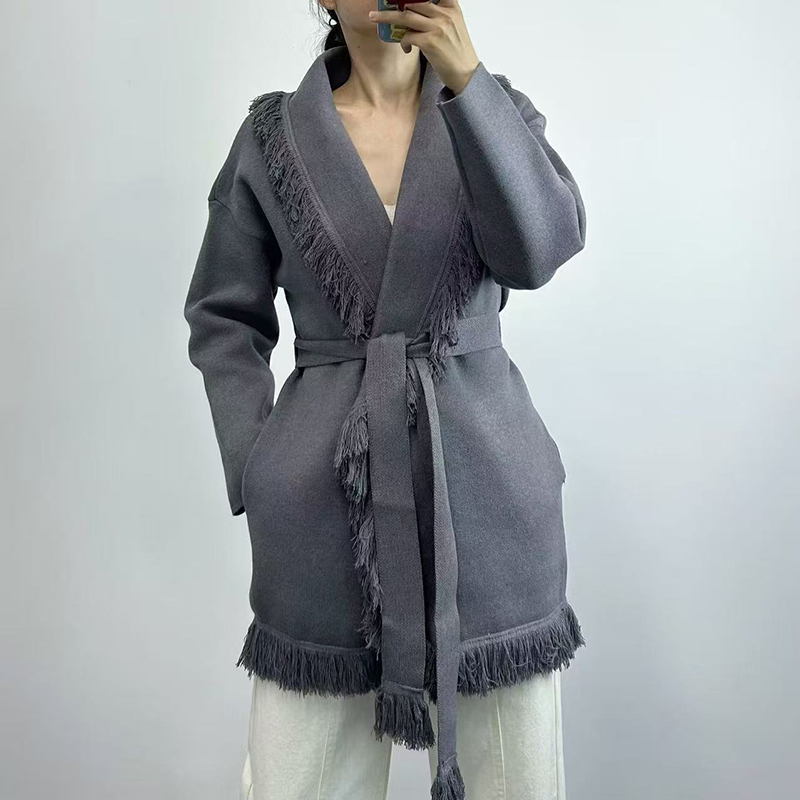 Cardigan da donna in maglia di - Wool Coat Peacoat recensione e prezzo