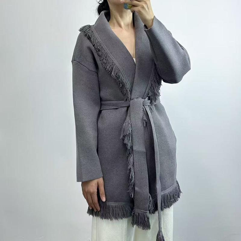 Cardigan da donna in maglia di - Wool Coat Peacoat recensione e prezzo